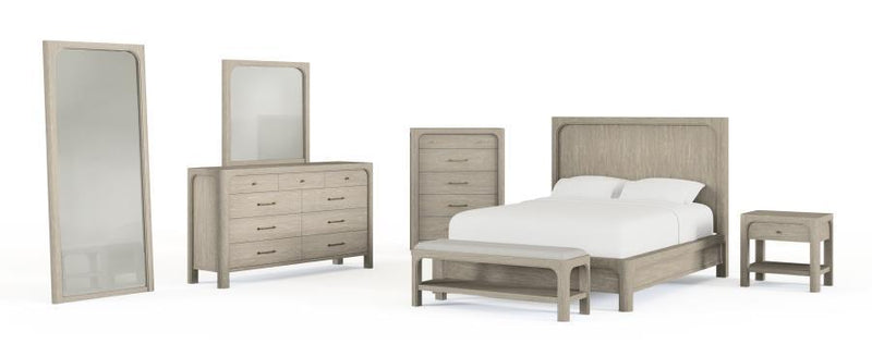 Solano - King Headboard & Conceal Panels, Box 1 of 3 - Weathered Mango