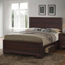 Kauffman - King Headboard & Footboard, Box 1 of 4 - Dark Cocoa
