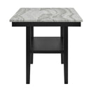 Marbel - Faux Marble Counter Height Set