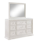 Alexandria - Dresser And Mirror - White