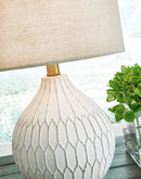 Wardmont - Ceramic Table Lamp  - White