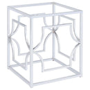 Starlight - Square Metal Dining Table Base - Chrome