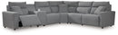 ModMax II - Salt And Pepper - Reclining Sectional