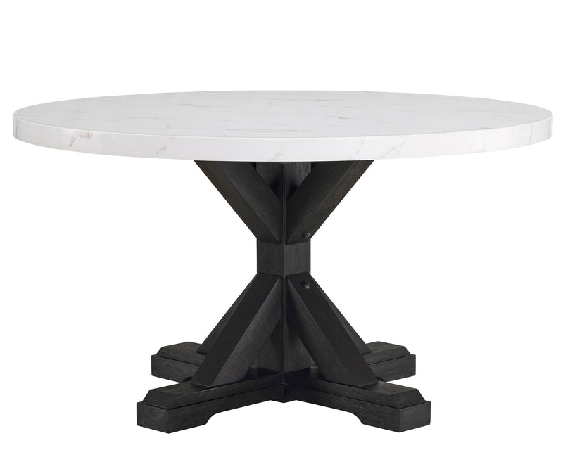 Vance - 5 Piece Dining Room Set - White / Gray