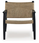 Halfmore - Accent Chair - Black / Natural