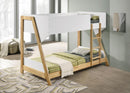 Wyatt - Twin / Twin Bunk Bed, Box 1 of 2 - White And Natural
