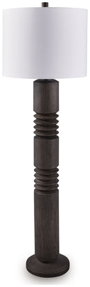 Fainwell - Poly Floor Lamp - Distressed Black