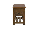 Walnut - 1 Drawer Chairside Table