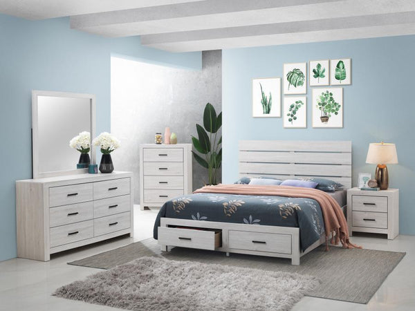 Brantford - King Storage Footboard, Box 2 of 2 - Coastal White