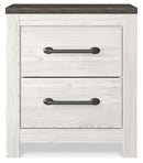 Gerridan - Two Drawer Night Stand - White / Gray