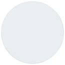 54" 10mm Round Clear Tempered Glass Top - Clear