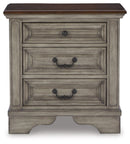 Lodenbay - Three Drawer Night Stand - Antique Gray