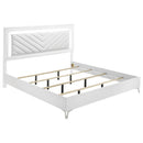 Cassia - King Footboard & Slats, Box 2 of 3 - White High Gloss
