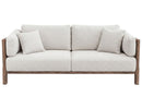 Roots - Wooden Frame Upholstered Sofa - Talawa / Beige