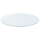 48" 6mm Round Clear Tempered Glass Top - Clear