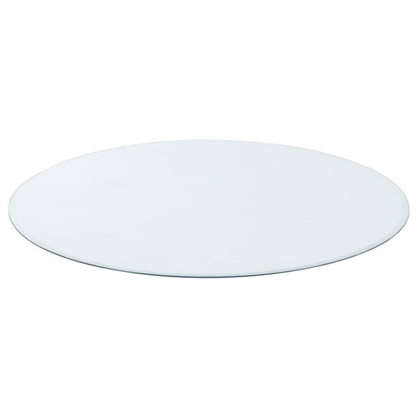 48" 6mm Round Clear Tempered Glass Top - Clear