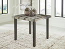 Jeshina - Square Dining Room Counter Table - Dark Brown / Beige