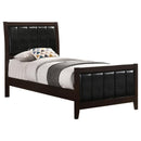 Carlton - Twin Headboard, Footboard & Slats, Box 1 of 2 - Cappuccino