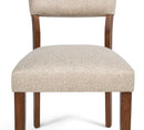 Gregory - Side Chair (Set of 2) - Beige / Brown