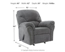 Allmaxx - Rocker Recliner - Pewter