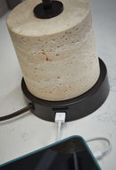 Vinmour - Metal Desk Lamp - Brown / Beige