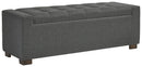Cortwell - Storage Bench - Gray