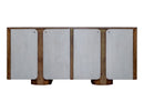 Nashville - 4 Door TV Stand/Console - Brown / Gray