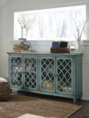 Mirimyn - Accent Cabinet - Vintage Finish - Antique Teal