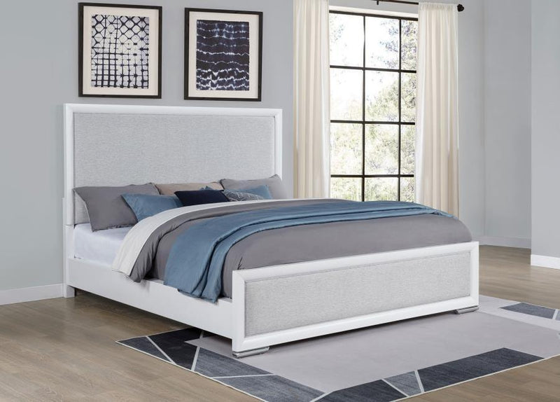 Gracemont - California King Footboard, Box 2 of 3 - Gray And White