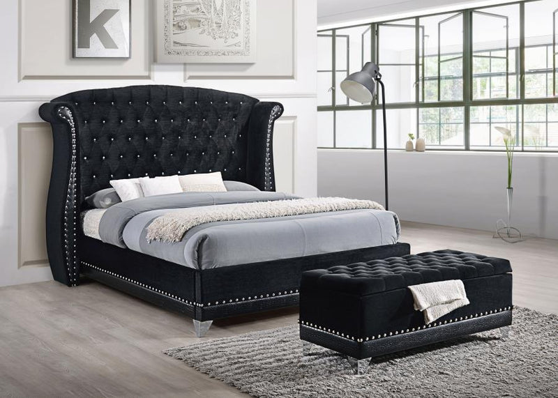 Barzini - King Headboard, Box 2 of 3 - Black
