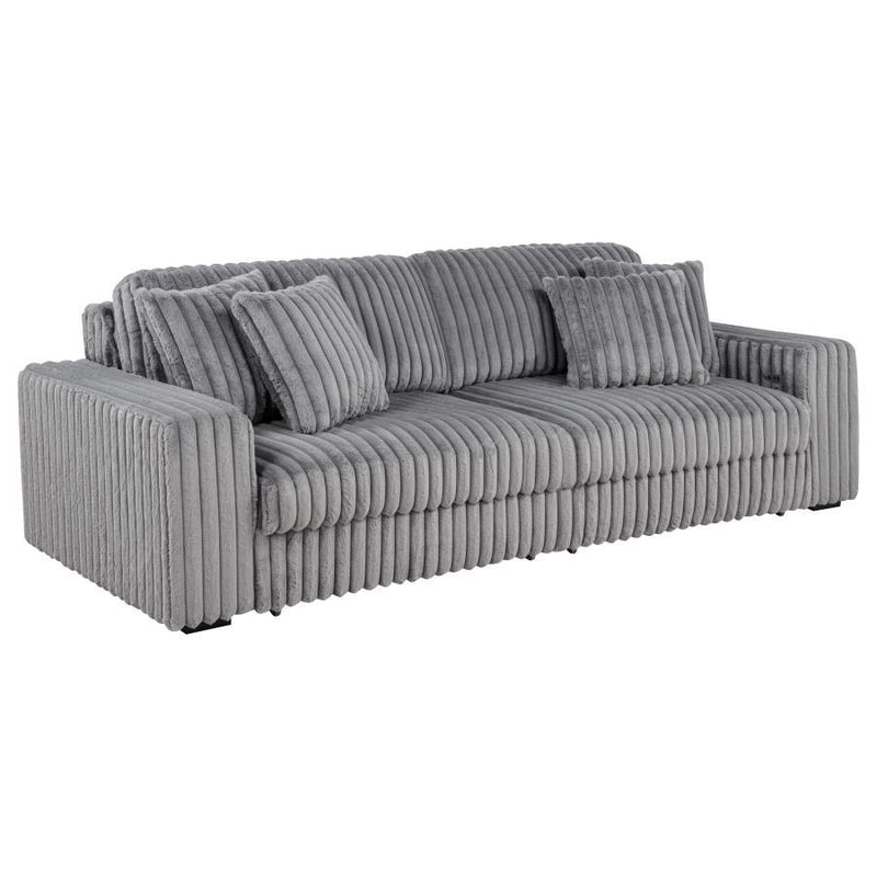 Jacana - RAF Power Sofa Chaise With 2 Piece Pillow, Box 2 of 2 - Gray