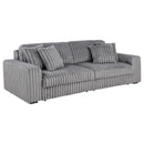 Jacana - LAF Power Sofa Chaise With 2 Piece Pillow, Box 1 of 2 - Gray