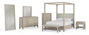 Solano - Queen Headboard, Footboard & Conceal Panels, Box 1 of 3 - Weathered Mango