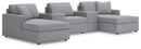 Modmax - U-Shaped Sectional - Granite