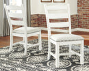 Valebeck - Dining UPH Side Chair (Set of 2) - Beige / White