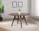 Everton - Base Dining Table - Dark Walnut