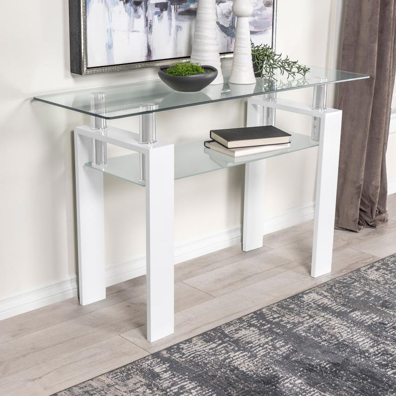 Dyer - Console Table Base, Box 1 of 2 - White