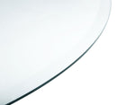 48" 6mm Round Clear Tempered Glass Top - Clear