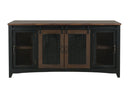 Pueblo - TV Stand / Console / Wall Unit - Black / Medium Brown