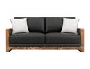 Ancora - Loveseat - Dark Gray / Light Brown