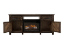 Dutton - TV Stand For Electric Fireplace - Rookwood Brown