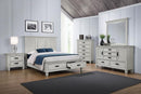 Franco - Queen Footboard Storage & Base, Box 2 of 3 - Distressed White