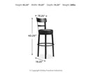 Valebeck - Tall Upholstered Swivel Barstool