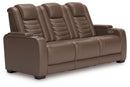 High Impact - Power Reclining Sofa / Adj Headrest - Tobacco