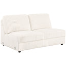 Emberson - Upholstered Armless Loveseat - Ivory