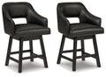 Tallenger - Upholstered Swivel Barstool (Set of 2)