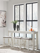 Robbinsdale - Rectangular Dining Room Counter Table Set (Set of 4) - Antique White