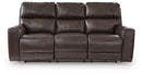Crossplex - Power Reclining Sofa With Adjustable Headrest - Smoke