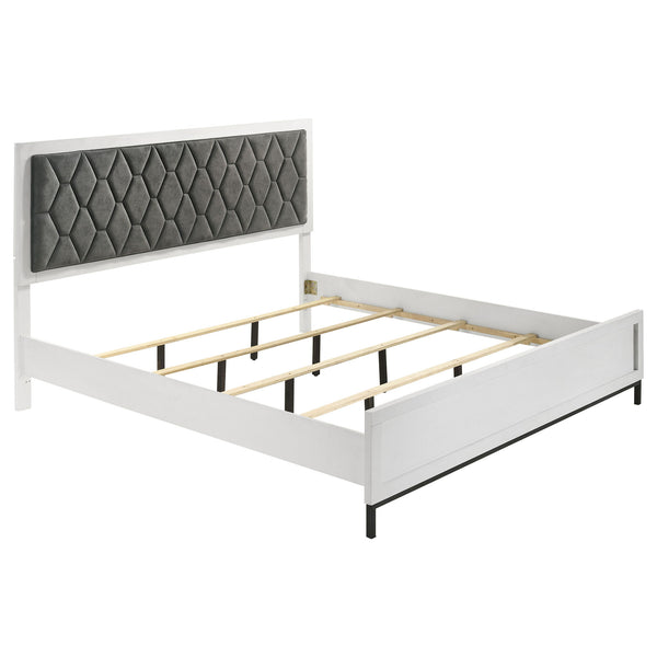 Sonora - King Headboard, Footboard & Slats, Box 1 of 2 - White
