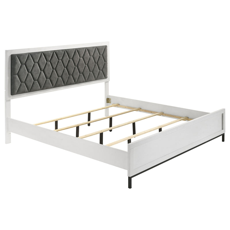 Sonora - King Headboard, Footboard & Slats, Box 1 of 2 - White